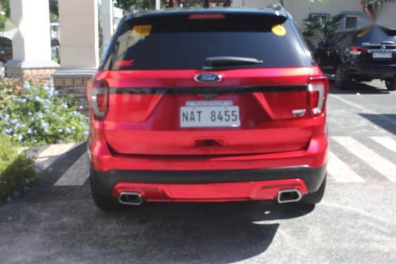 Red Ford Explorer 2017 SUV / MPV for sale in Quezon City