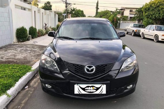 Black Mazda 3 2008 for sale in Las Piñas