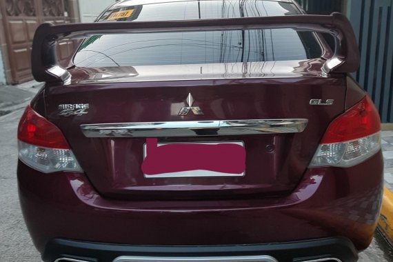 Purple Mitsubishi Mirage 2017 Hatchback at 7000 km for sale in Manila