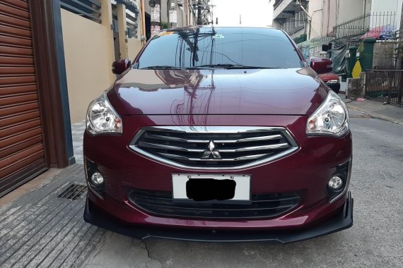 Purple Mitsubishi Mirage 2017 Hatchback at 7000 km for sale in Manila
