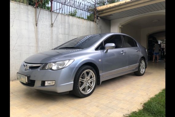 Selling Silver Honda Civic 2008 Sedan at 123000 km in Bacolod