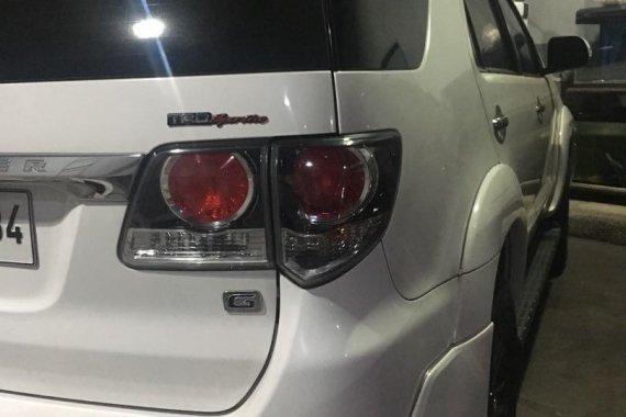 Pearl White Toyota Fortuner 2014 for sale in Manila