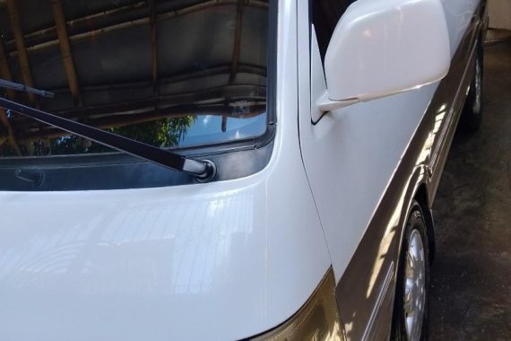 White Toyota Hiace Super Grandia 2002 for sale in Iloilo