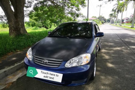 Blue Toyota Corolla Altis 2003 for sale in Cavite