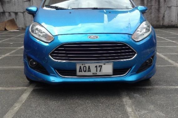 Blue Ford Fiesta 2014 for sale in Quezon City