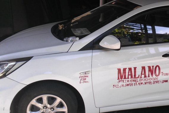 White Hyundai Accent 2014 for sale in Manila
