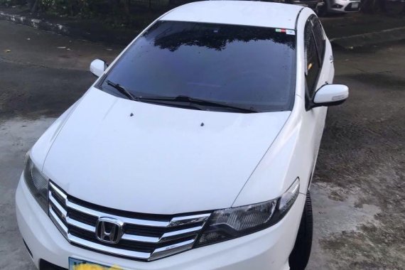 Sell White 2013 Honda City in Batangas