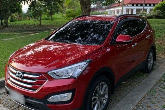 Red Hyundai Santa Fe 2014 for sale in Pasig