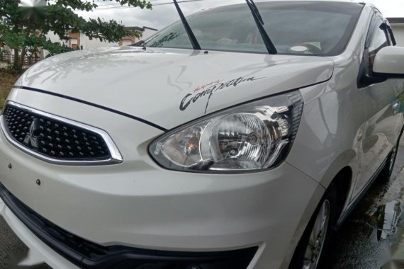 Pearl White Mitsubishi Mirage 2016 for sale in Tarlac