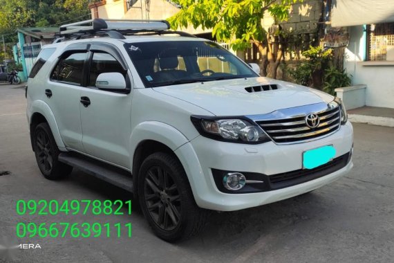 Pearl White Toyota Fortuner 2015 for sale in Orani