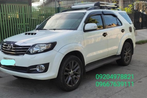 Pearl White Toyota Fortuner 2015 for sale in Orani