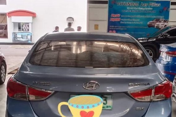 Clean Blue 2012 Hyundai Elantra for sale in Las Piñas