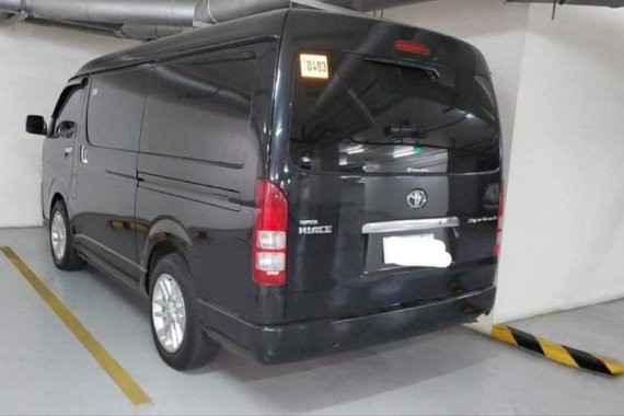 Black Toyota Hiace Super Grandia 2013 for sale in Manila