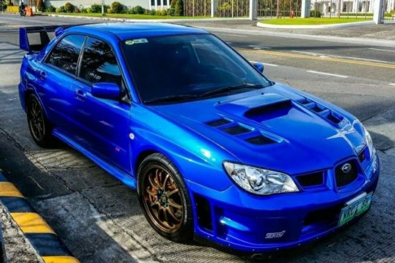 Blue Subaru WRX STI 2007 for sale in Manila