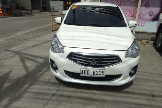 Savanna White/Mitsubishi 2016 Mirage G4 GLS 1.2G CVT/ Good price for sale in Cebu City