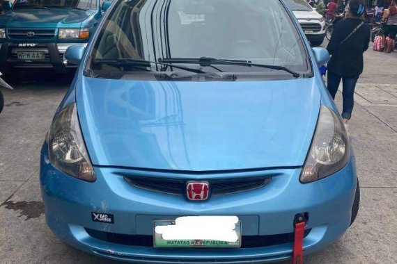 Blue Honda Fit 2003 for sale in Manila