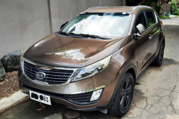 Brown Kia Sportage 2012 for sale in Manila