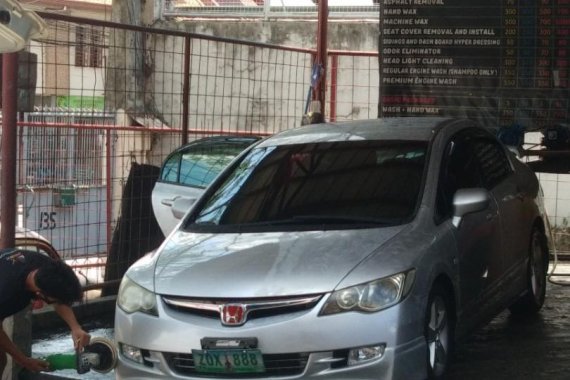 Silver Honda Civic 2007 for sale in Manila