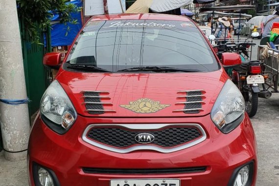 Red Kia Picanto 2015 for sale in Manila