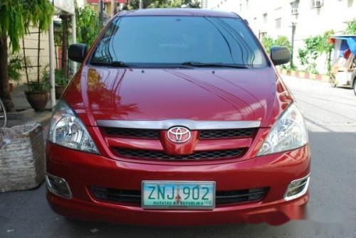 Red Toyota Innova 2008 for sale in Manila