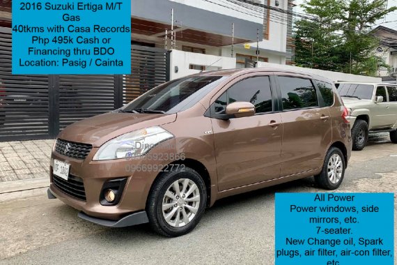 2016 Suzuki Ertiga M/T Gas 