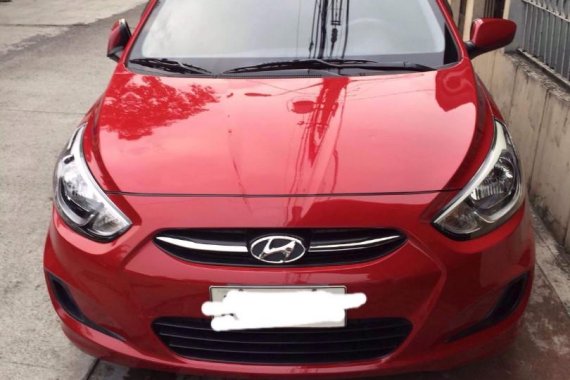 Red Hyundai Accent 2015 for sale in Quezon City