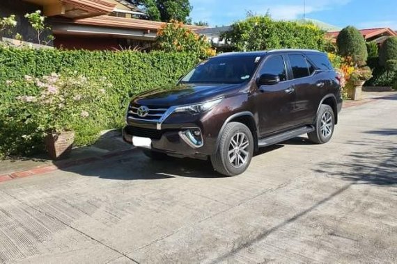 Brown Toyota Fortuner 2018 for sale in Davao City