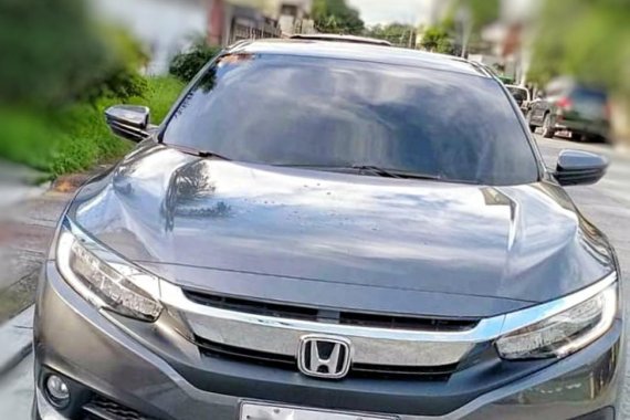 Silver Honda Civic 2017 for sale in Manila