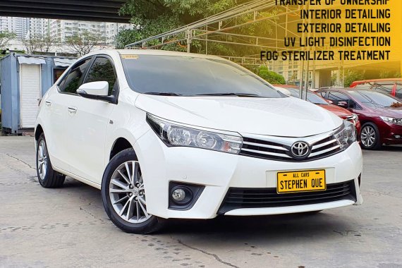 2016 Toyota Altis 1.6 V A/T Gas