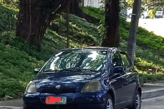 Blue Toyota Vitz 1999 for sale in Caloocan City