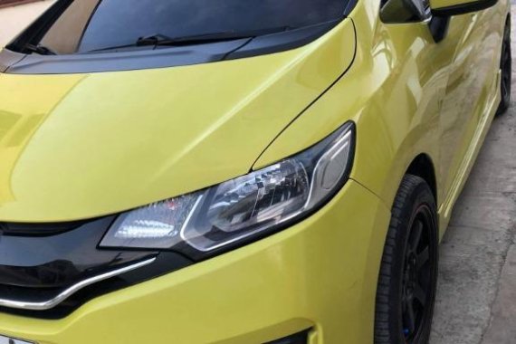 Yellow Honda Jazz 2016 for sale in Lipa City