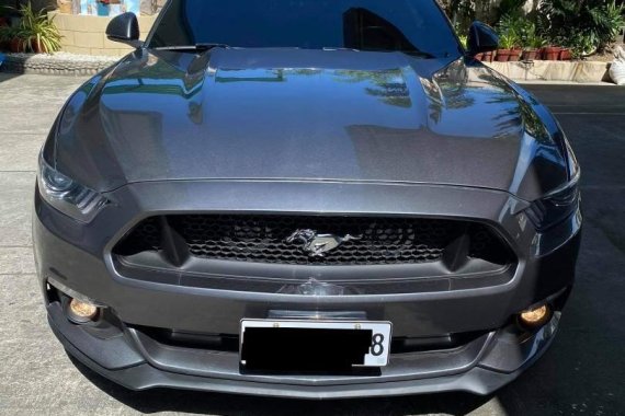 Grey Ford Mustang Ecoboost 2016 for sale in Valenzuela