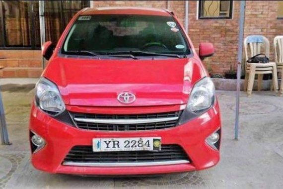 Red Toyota Wigo 2015 for sale in San Mateo