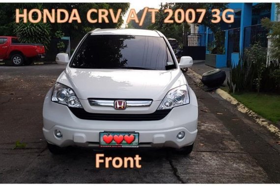 White Honda CR-V 2007 for sale in Las Piñas