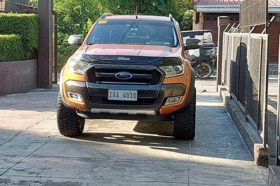 Orange Ford Ranger 2017 for sale in Lingayen