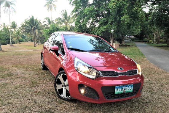 Red Kia Rio 2013 for sale in Silang