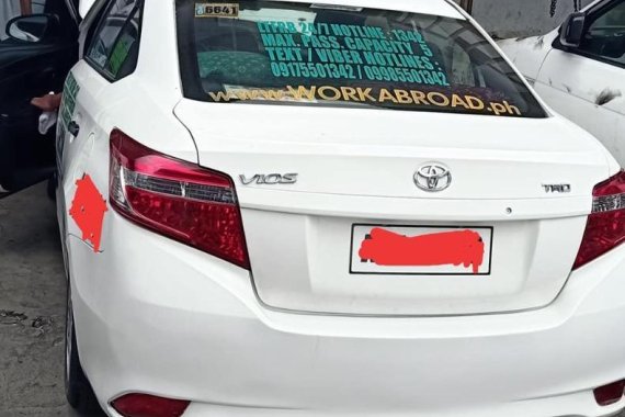 White Toyota Vios 2016 for sale in Quezon