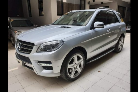 Brightsilver Mercedes-Benz ML-Class 2014 for sale in Quezon