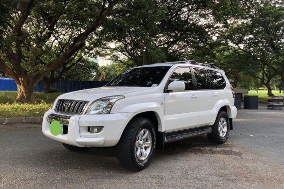 White Toyota Land Cruiser Prado 2008 for sale in Las Pinas