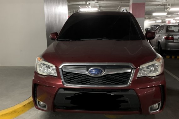 Subaru Forester 2016 Red with Turbo Plate number Ending in 3