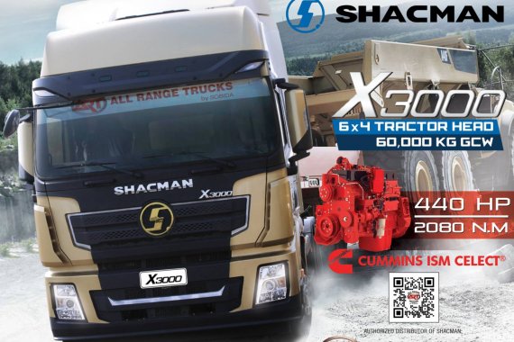 SELLING BRAND NEW SHACMAN X3000 6X4 TRACTOR HEAD PRIME MOVER