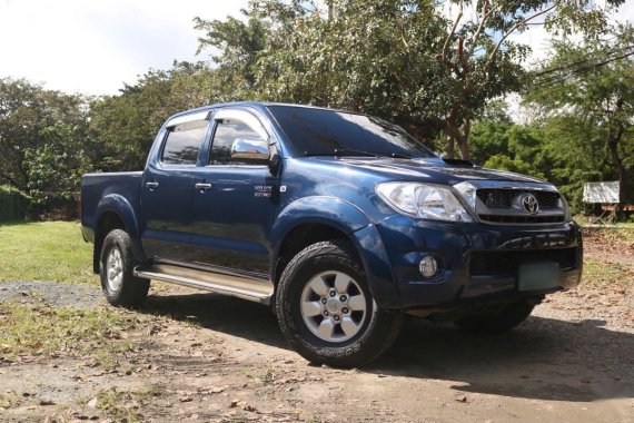 Blue Toyota Hilux 2008 for sale in Quezon