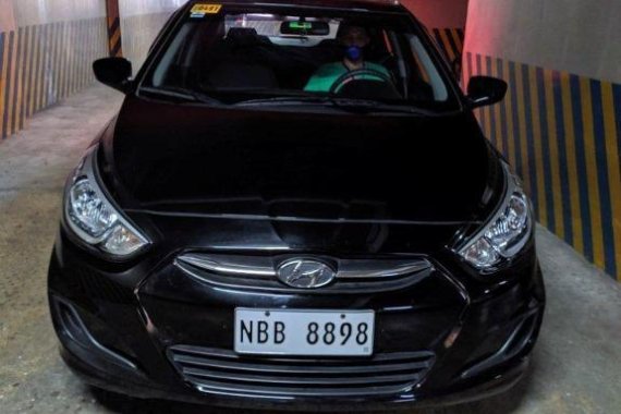 Selling Black Hyundai Accent 2015 in Pasig