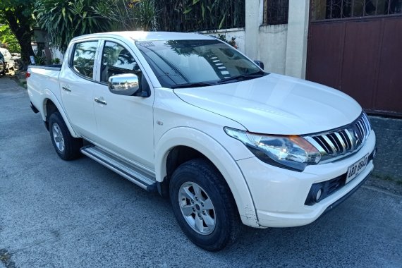 White Mitsubishi Strada 2015 2.5 Diesel GLx Manual for sale in Quezon City