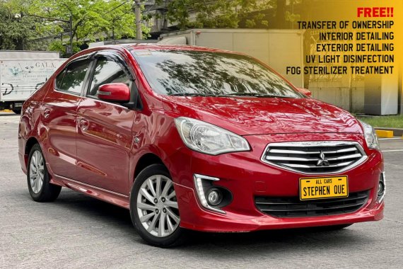 RUSH sale! Red 2014 Mitsubishi Mirage G4 Sedan cheap price