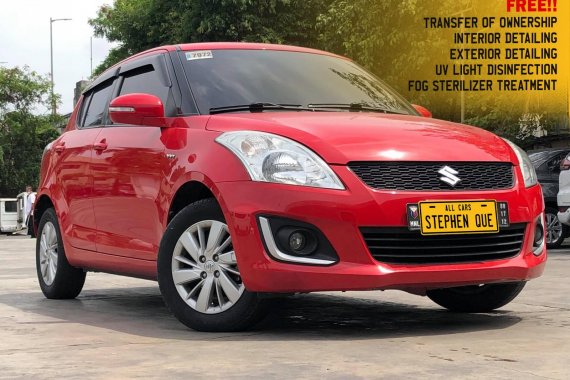 Sell 2nd hand 2016 Suzuki Swift Hatchback in Red