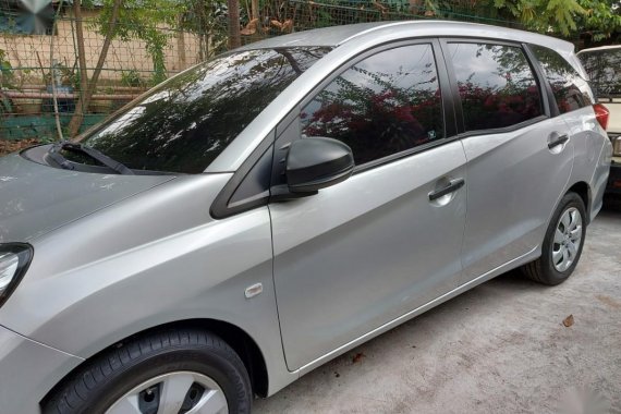 Brightsilver Honda Mobilio 2015 for sale in Quezon