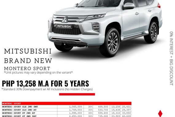 2021 Mitsubishi Montero Sport  GLS 2WD 2.4 AT 