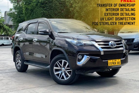 Pre-owned 2017 Toyota Fortuner  2.4 V Diesel 4x2 AT for sale in good condition