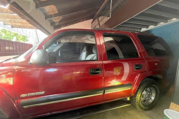 Red Chevrolet Tahoe 2002 for sale in Las Pinas